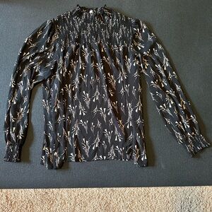 Fun2Fun Black Floral Blouse-NWOT